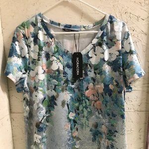 Floral print short sleeve shirt
